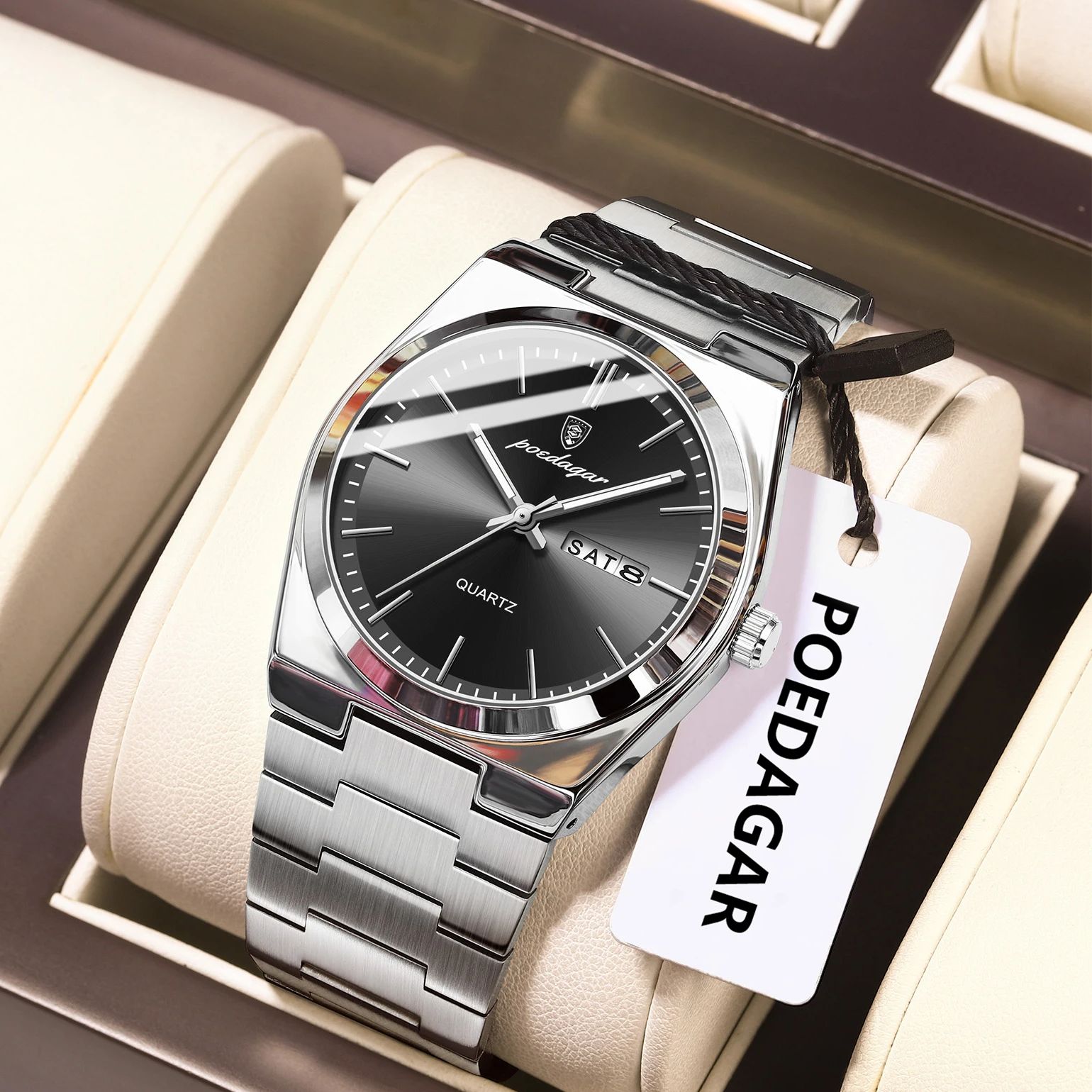 Patek Philippe Watch Nautilus - POEDAGAR Luxury Men's Quartz Wristwatch Waterproof