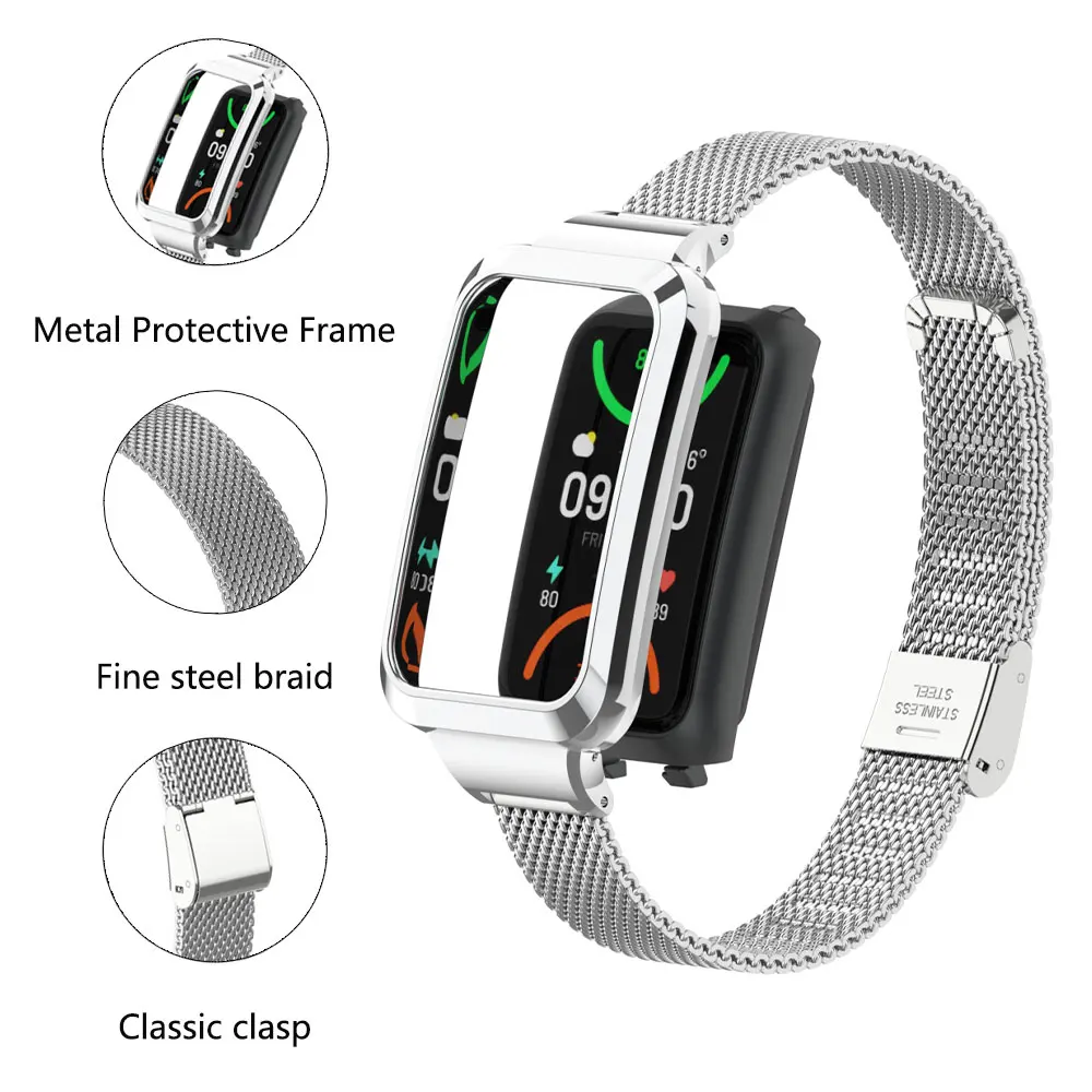 Suitable for Oppo Band 2 Stain - Mesh Strap Metal 评论和价格