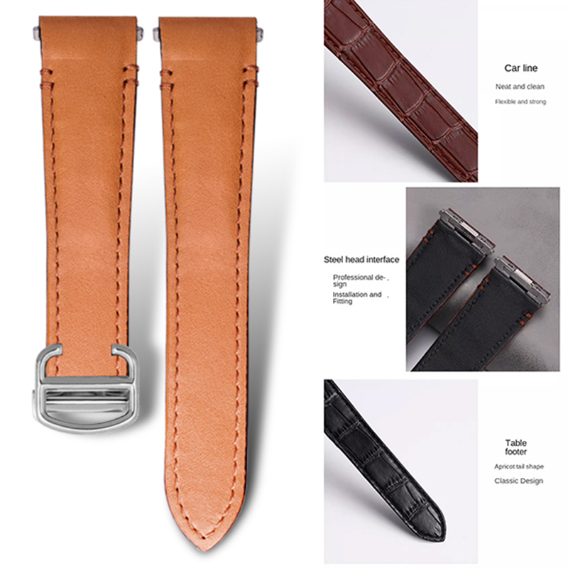 21mm 19mm Cow leather Watch St - Cartier Watch Santos 评论和价格