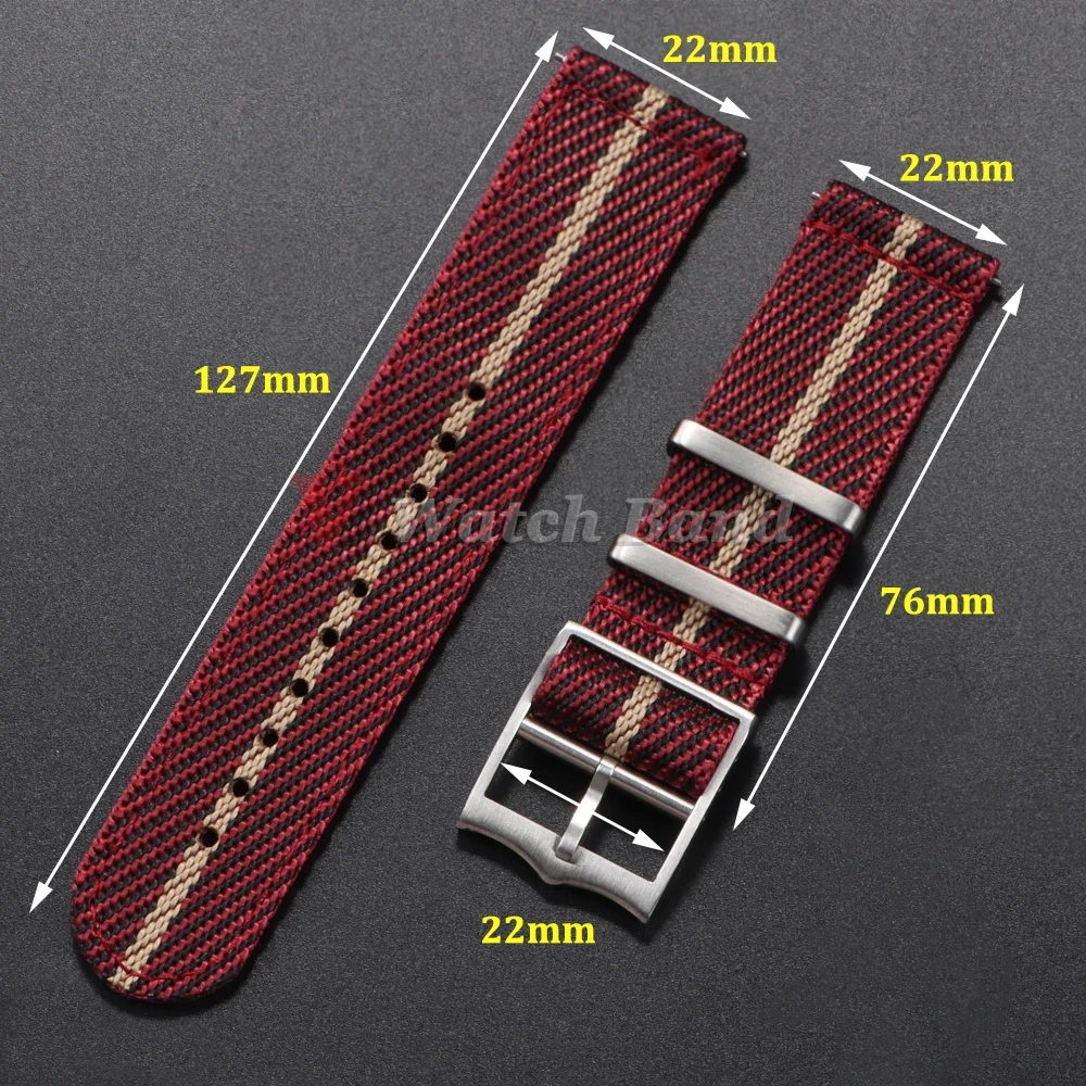 20 22mm Nylon Strap for Tudor  - Suede Strap Watch 评论和价格