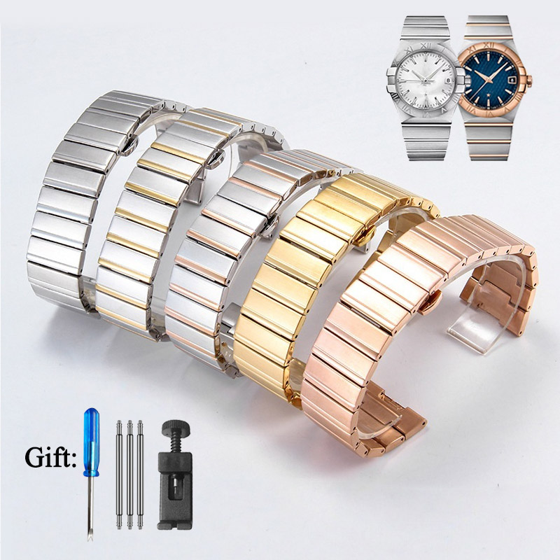 Stainless Steel watch Strap Fo - Omega Watch Constellation 评论和价格