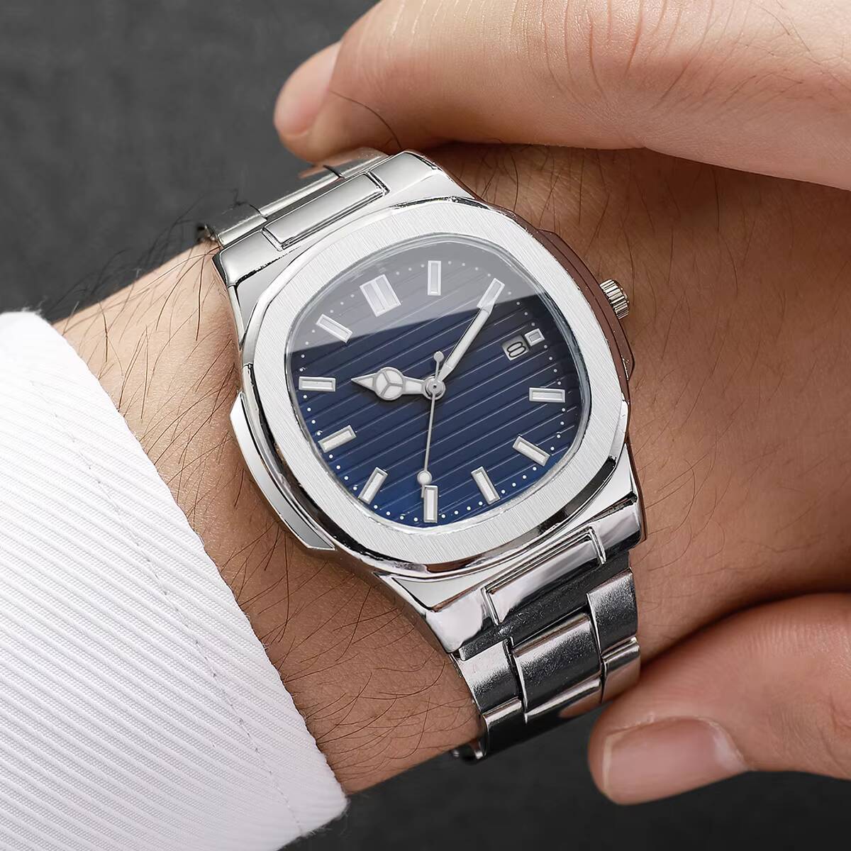 Fashion Square Men Business Wa - Patek Philippe Watch Nautilus 评论和价格