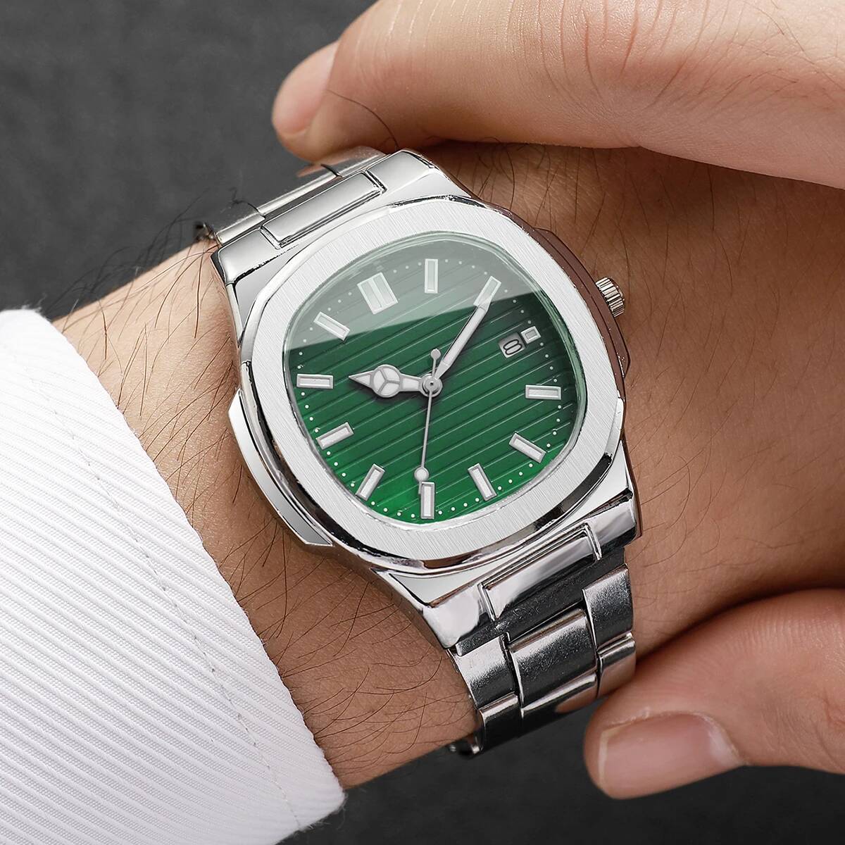 Fashion Square Men Business Wa - Patek Philippe Watch Nautilus 评论和价格