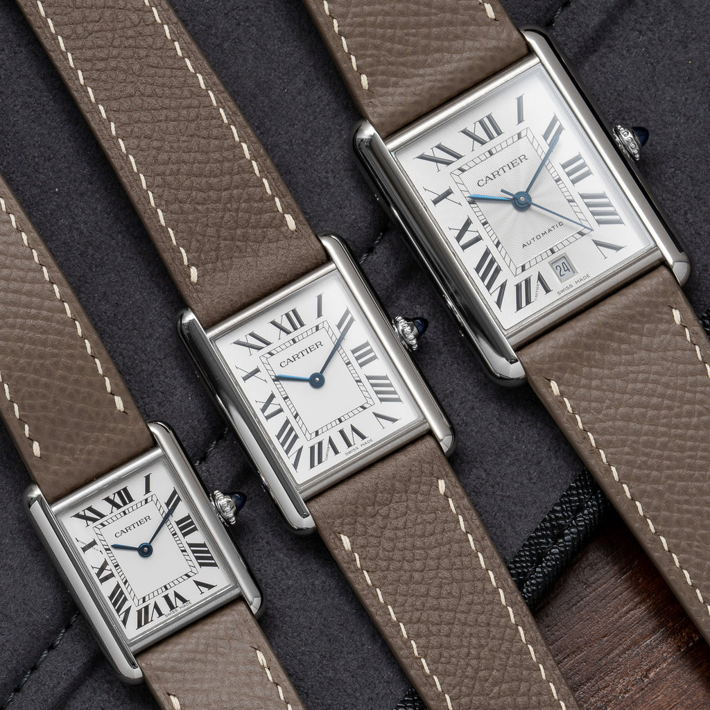 Father's Day Gift Epsom Leathe - Cartier Watch Santos 评论和价格